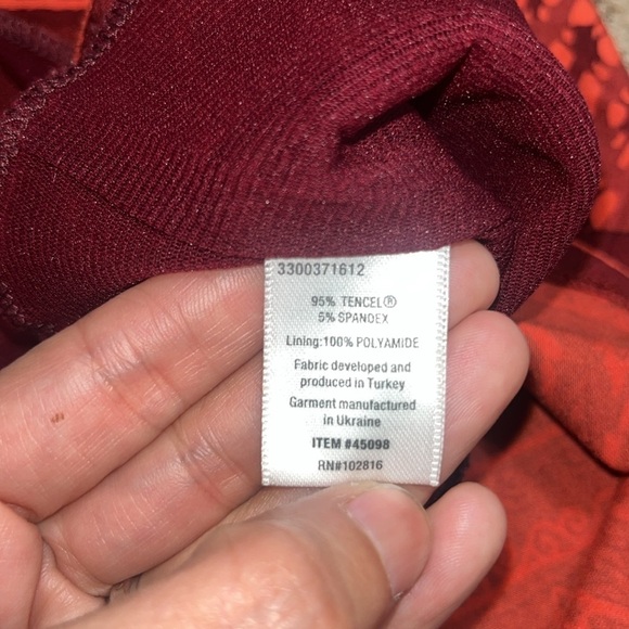 Garnet Hill Crossover Knit Keyhole Jersey Sleeveless Maxi Dress Red Orange XS - Picture 8 of 8